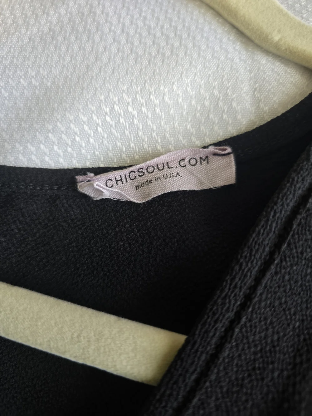 Chicsoul Black Flutter Sleeve Wrap Dress Sz 16